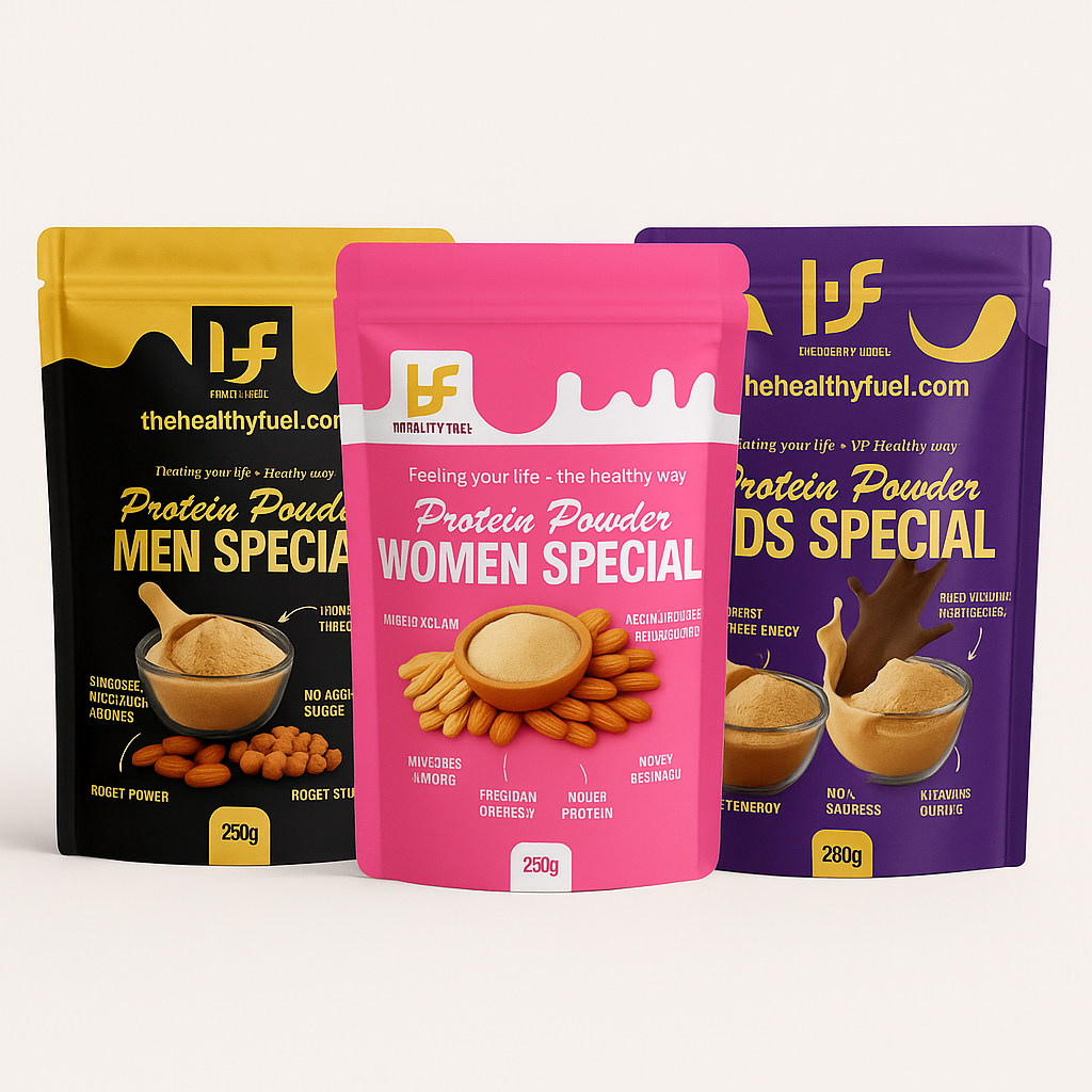 Power Trio Pack - Men's, Women's & Kids' Protein Powder Bundle - The Healthy Fuel